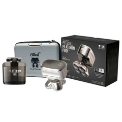 Pitbull Platinum PRO PX5 Head and Face Shaver | 2025 Version (with Deluxe Travel Case & Rinse Stand)
